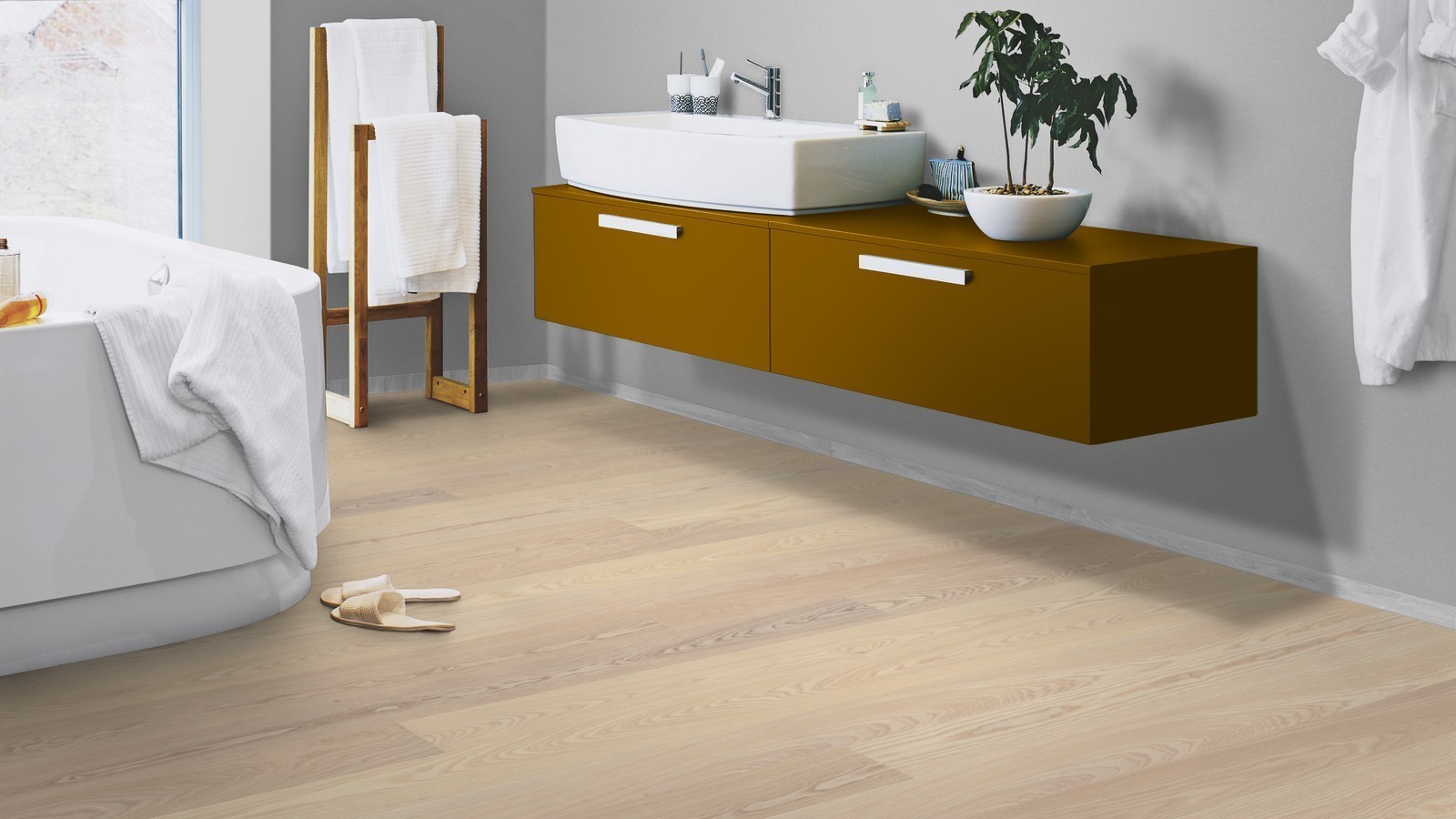 Tarkett Parkett Shade Natur Esche Linen weiß Landhausdiele M2V