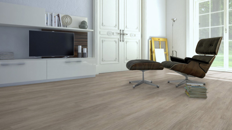 Suelo vinílico Skaben macizo Life Click 55 Mountain Oak Greige 1 lama de ancho 4V a click main product photo