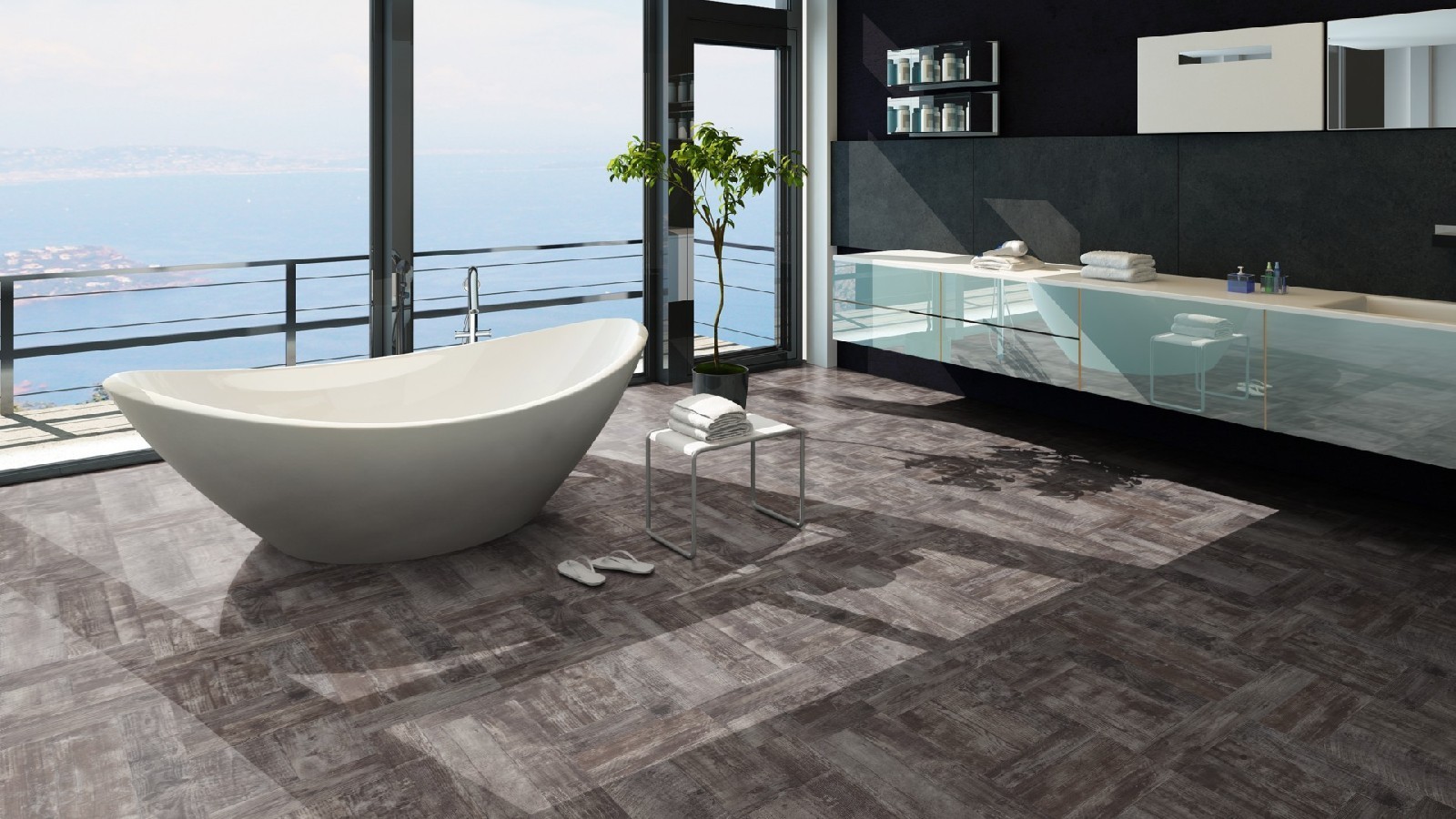 Tarkett Laminate Lamin'Art 832 Patchwork Cappucino Multi-strip