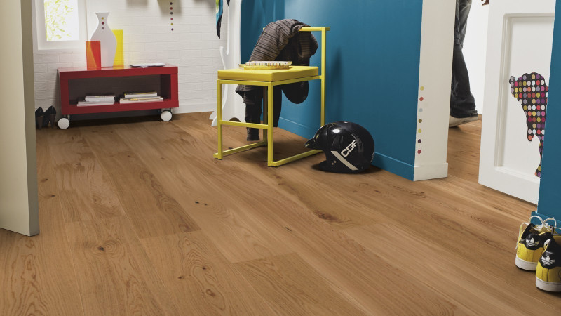 Tarkett Parquet Pure Oak Rustic brushed Proteco Natura 1-strip plank XT XL M2V 13 mm main product photo