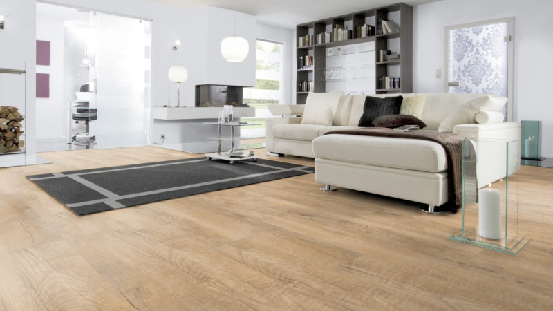 Wineo Designboden 600 Wood Chateau Brown 1-Stab-Landhausdiele Connect main product photo