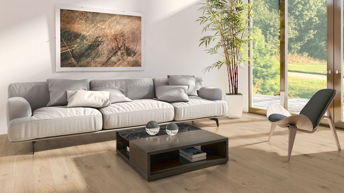 Meister Parquet Premium Residence PS 300 Chêne animé cérusé 8581 1 frise 4V