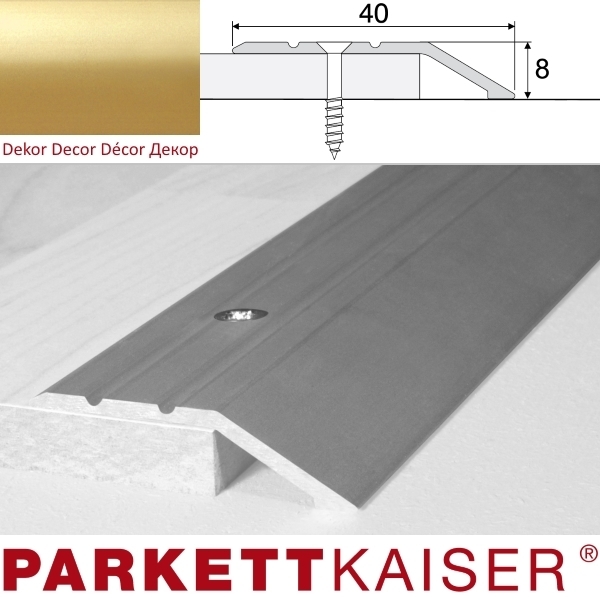 Brebo Perfil de terminacion A11 Gold aluminum anodized 270 cm main product photo
