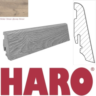 HARO Skirting Board for Laminate 19x58 Oak Artico sand