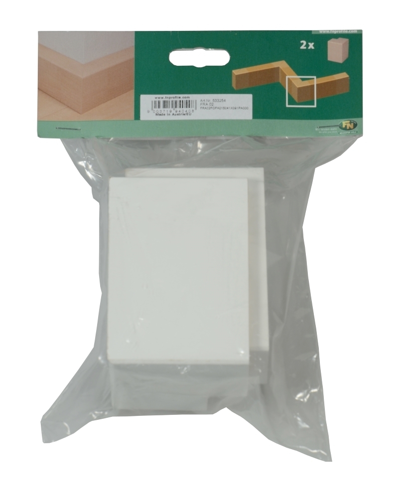 Brebo External corners for pipe cover strip White 41x91 mm