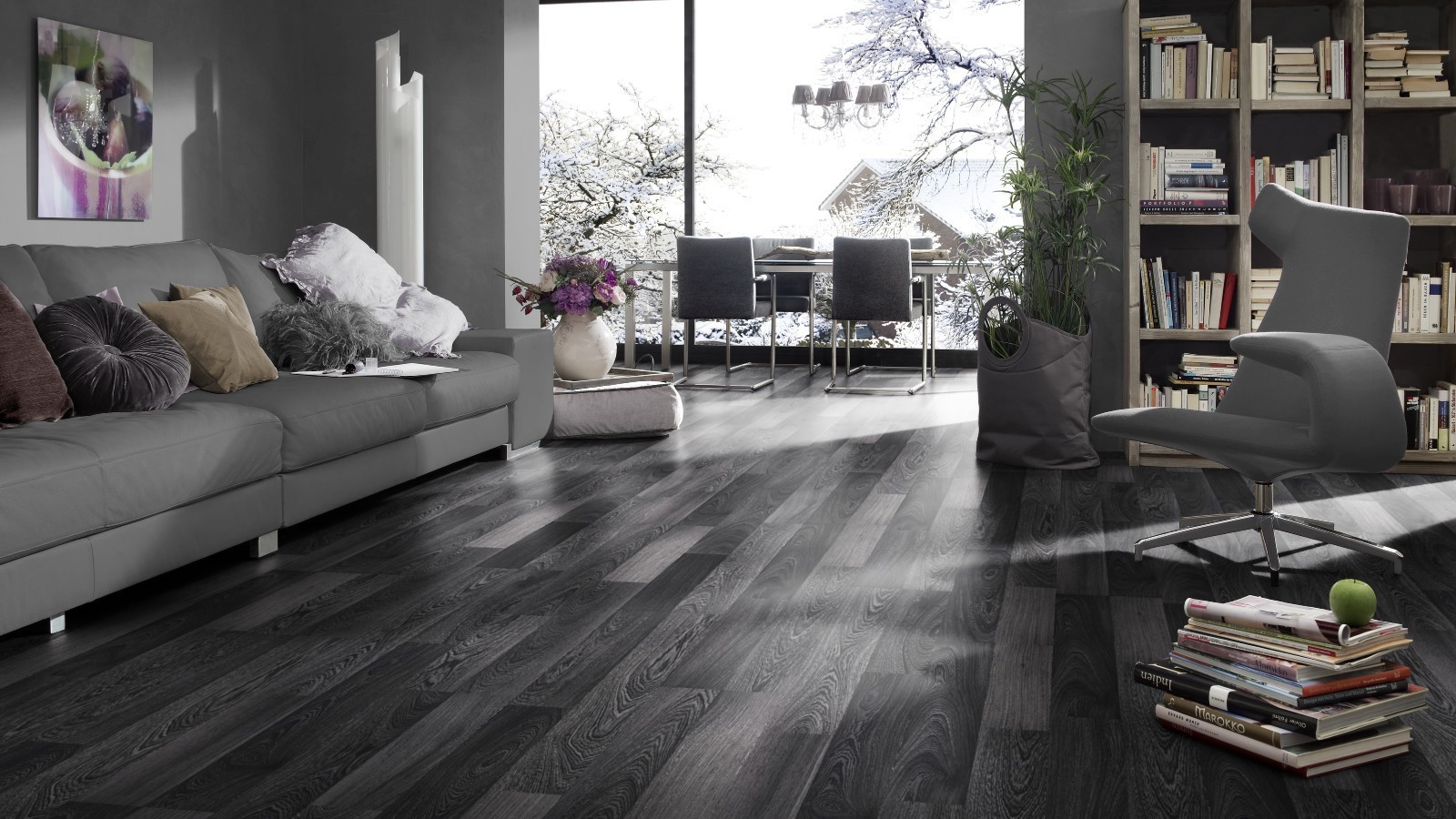 Laminate Flexi Black an White D2955 2-strip Width 193mm