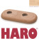 HARO Double radiator rosettes for double radiator pipes Maple