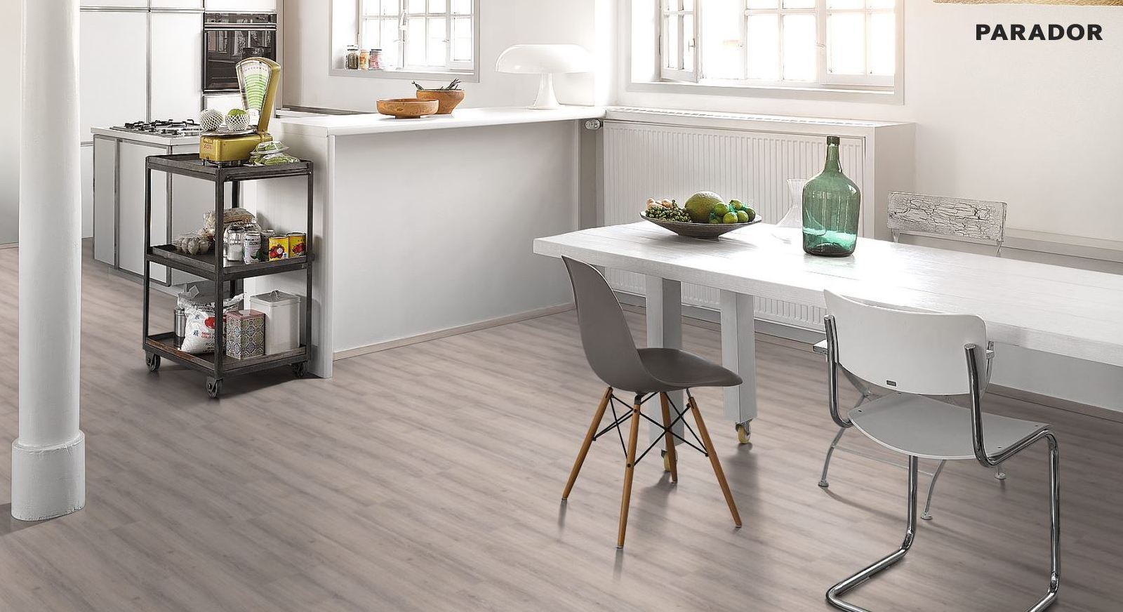 Parador Laminat Eco Balance Eiche Schiefergrau Landhausdiele 4V
