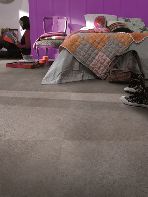 Tarkett Vinylboden Starfloor Ceramic Grey Venezia Fliese