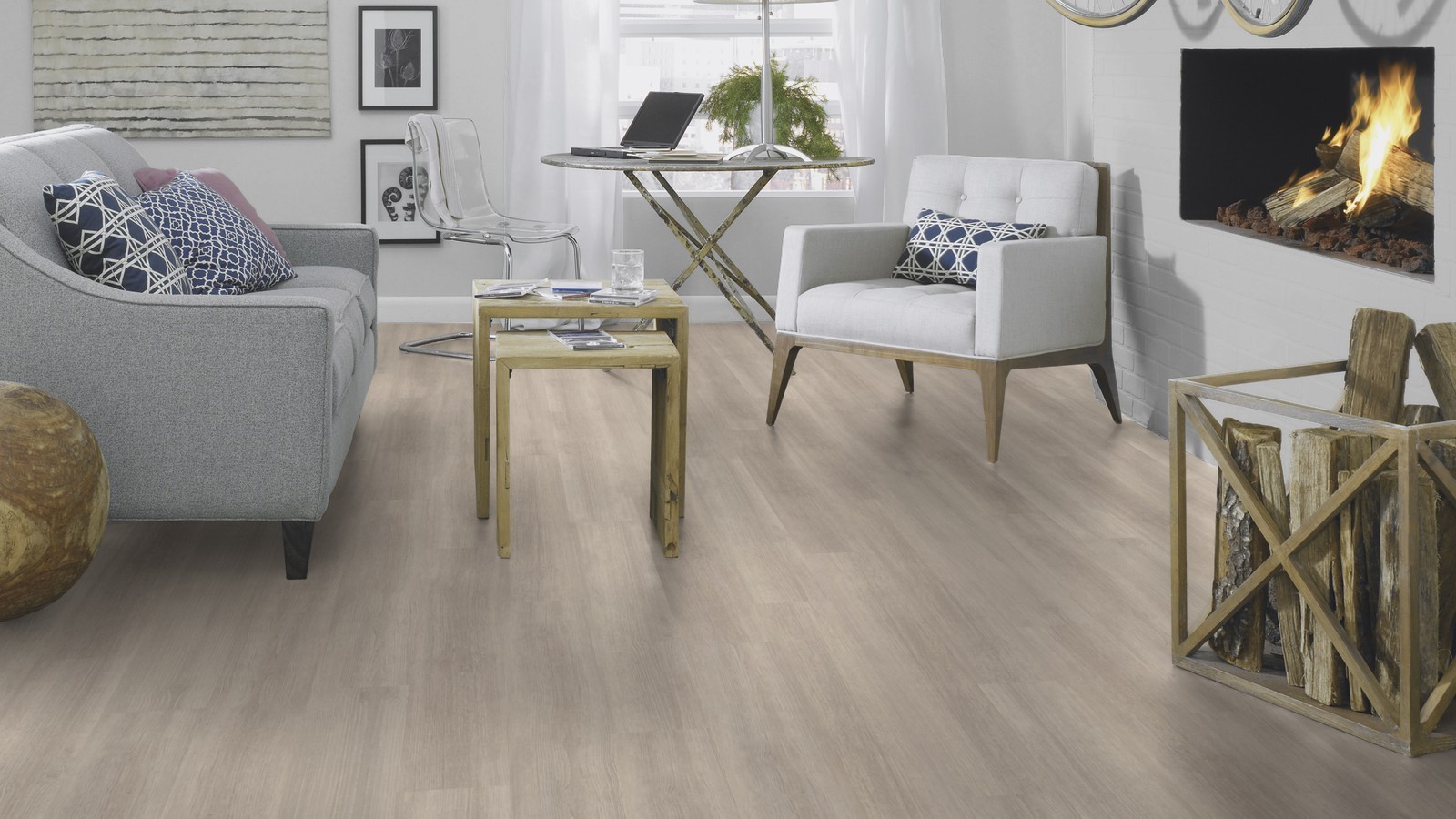 Tarkett Vinylboden Starfloor Click 30 Beige Scandinave Wood Planke M4V