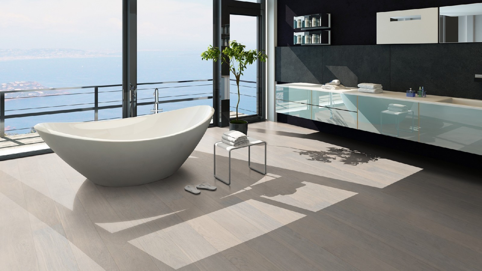 Tarkett Parquet Shade Oak Cotton White 1-strip plank XT XL M2V