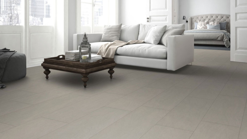 Meister Nadura flooring NB 400 Light grey metallic 6486 Tile 4V main product photo