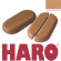 HARO Double radiator rosettes for individual holes Beech