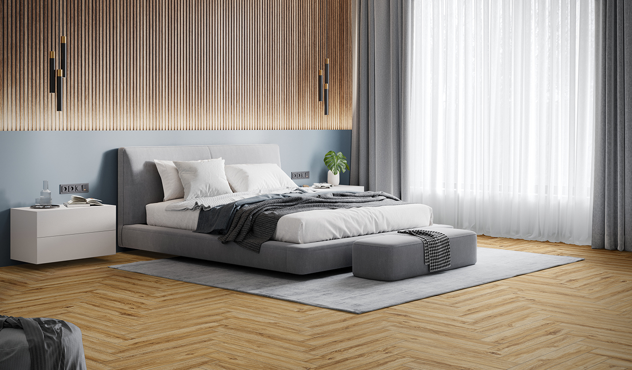 planeo Klick Vinyl - Herringbone Riley Oak | Made in Germany (100P1004HB)