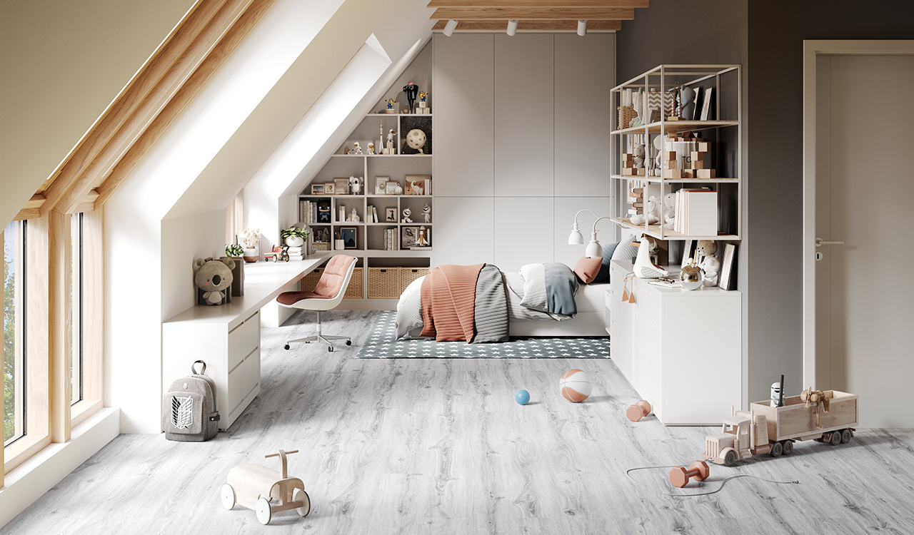 planeo Klick Vinyl - Rigid Ice Oak 5G | Made in Germany (100P1007-N)