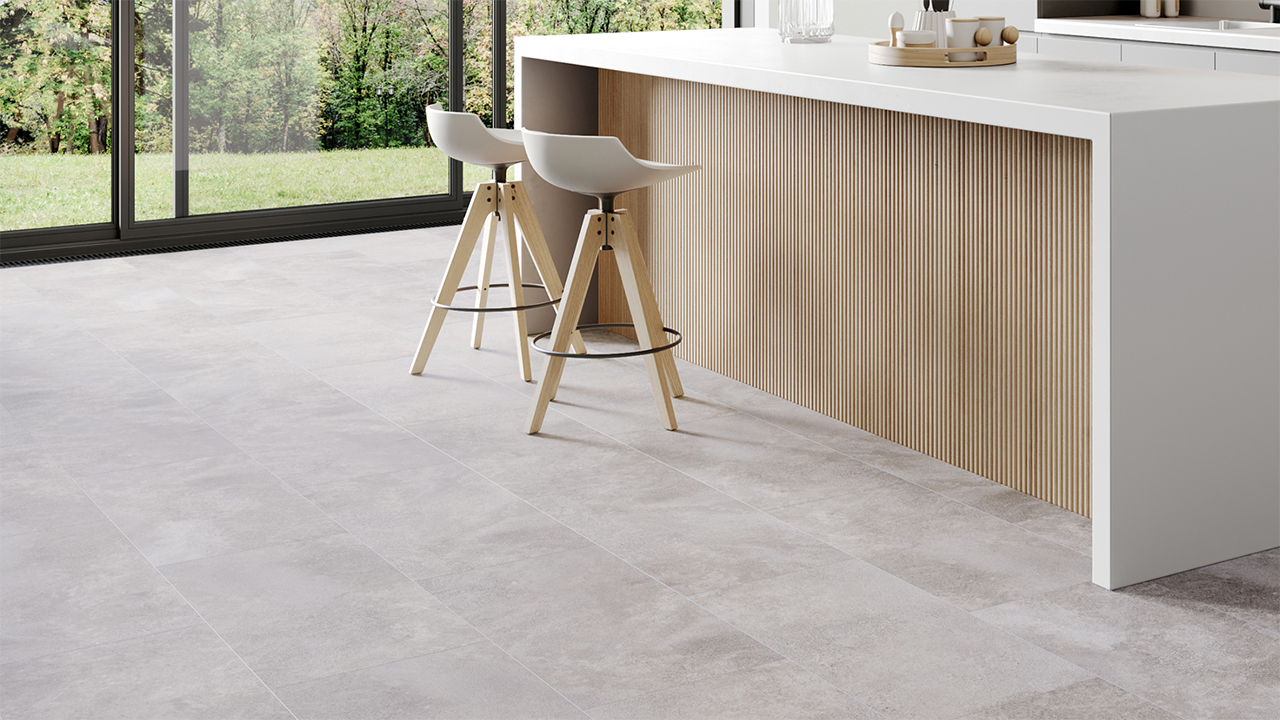 planeo Klick Vinyl - Rigid Nebbia V-Fuge | Made in Germany (100P3001)