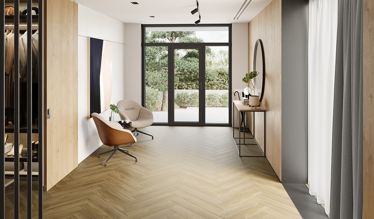 planeo Klick Vinyl - Herringbone Calm Oak | Made in Germany (100P6003HB)