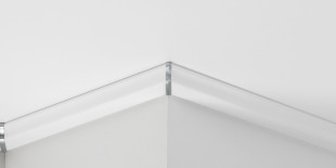 Parador outside corners for ceiling moulding DAL 1 aluminum look
