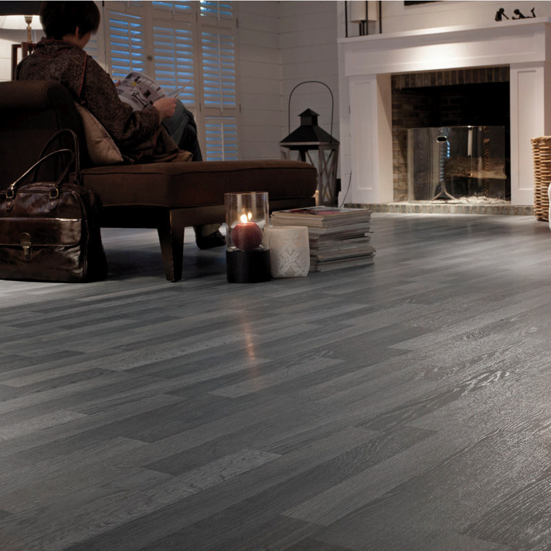 Tarkett Laminate Flooring Woodstock 832 Oak Pepper grey 3-plank block