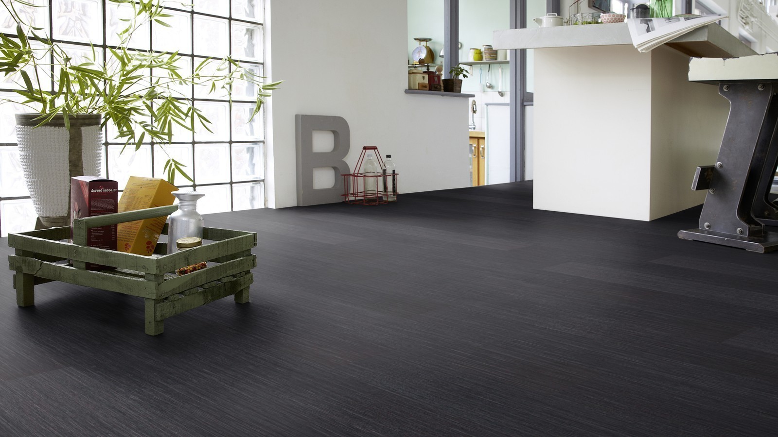 Tarkett Laminat Lamin'Art 832 Seegras schwarz Allover