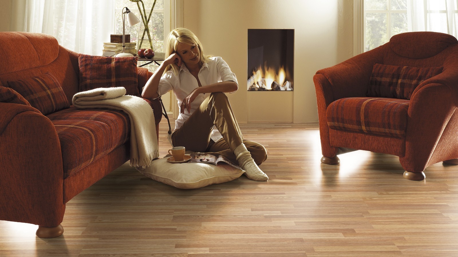 Laminat Flexi Eiche Achat D2304 3-Stab Schiffsboden Breite 193mm