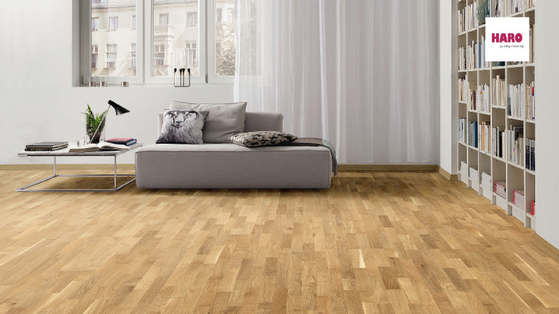 HARO Parquet 3500 Oak Favorit naturaLin plus 3-strip main product photo