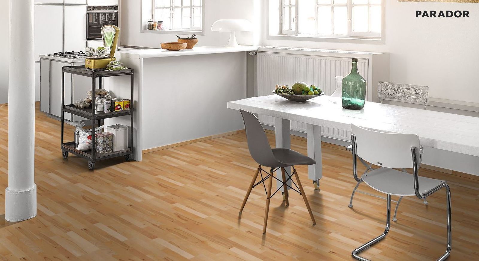 Parador Parkett Basic 11-5 Rustikal Buche 3-Stab Schiffsboden