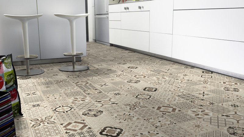 Tarkett Vinylboden Starfloor Click 30 Black White Retro Fliese M4V main product photo