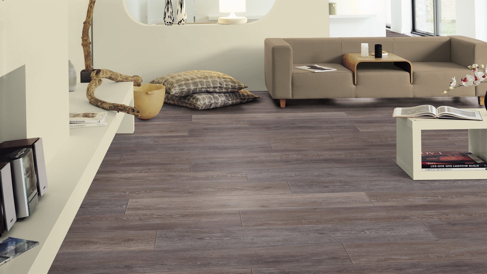 Tarkett Vinyl flooring Starfloor Click 30 Brown Cerused Oak Plank M4V