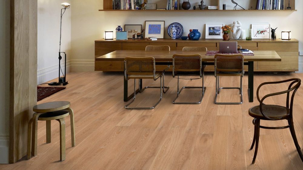 Wicanders Parkett Kentucky Eiche New Orleans geölt gebürstet weiß gemasert 1-Stab Landhausdiele 2V