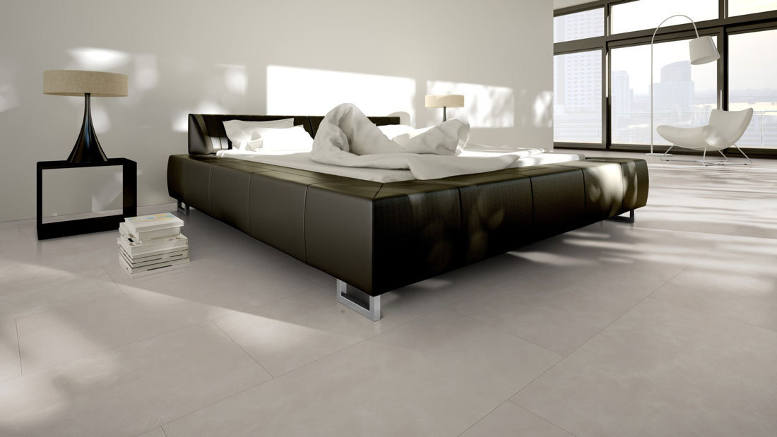 Meister Nadura flooring NB 400 Light grey sandstone 6313 Tile 4V