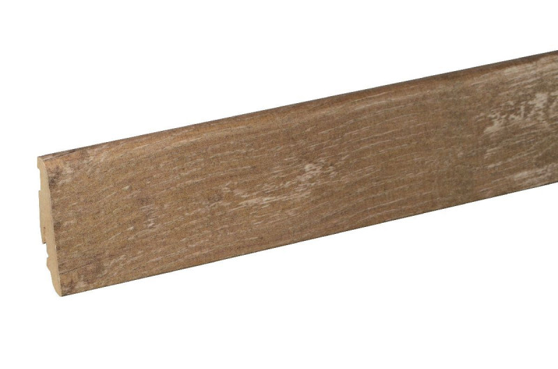 Passende Sockelleiste 6 cm hoch Eiche weiss sägerau FOEI808 240 cm main product photo