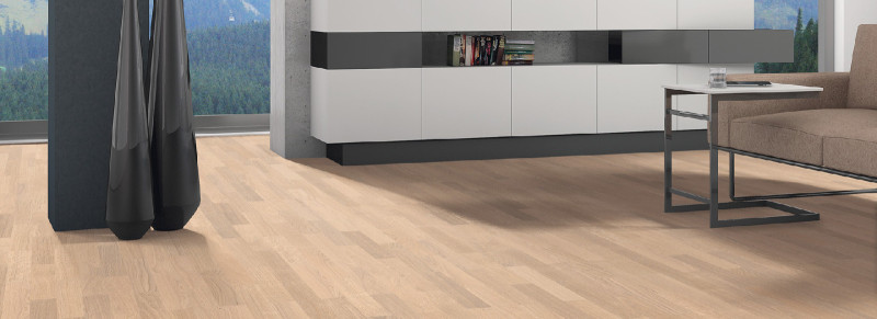 HARO Parquet 4000 Oak Puro White Trend naturaLin plus Strip Allegro main product photo