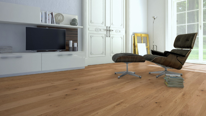 Tarkett Parkett Pure Rustikal Eiche Landhausdiele M2V Proteco Natura, gebürstet main product photo