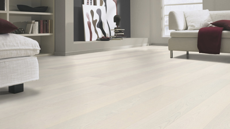Tarkett Parkett Shade Natur Esche white pearl Landhausdiele M2V main product photo