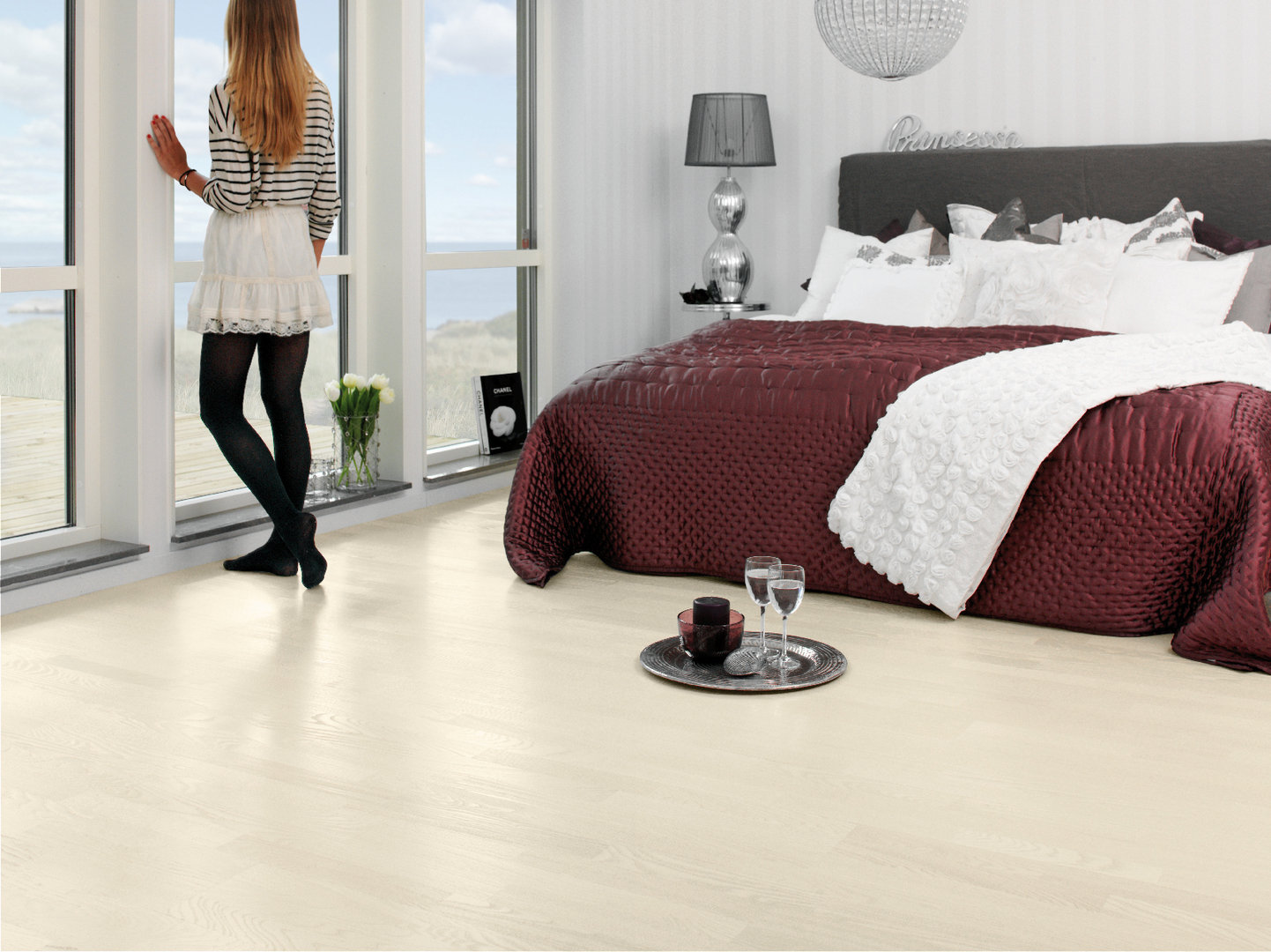 Tarkett Parkett Shade Natur Esche white pearl 3-Stab-Schiffsboden