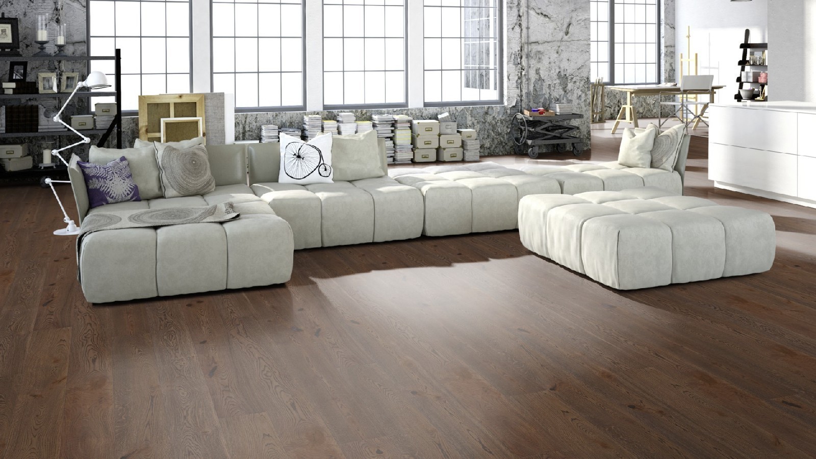 Tarkett Parkett Atelier Heritage Super-rustic Eiche old brown Landhausdiele XL M2V