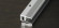 Profilé de finition en aluminium anodisé 26 mm Acier inox 7 - 18 mm 270 cm