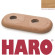 HARO Double radiator rosettes for double radiator pipes Oak