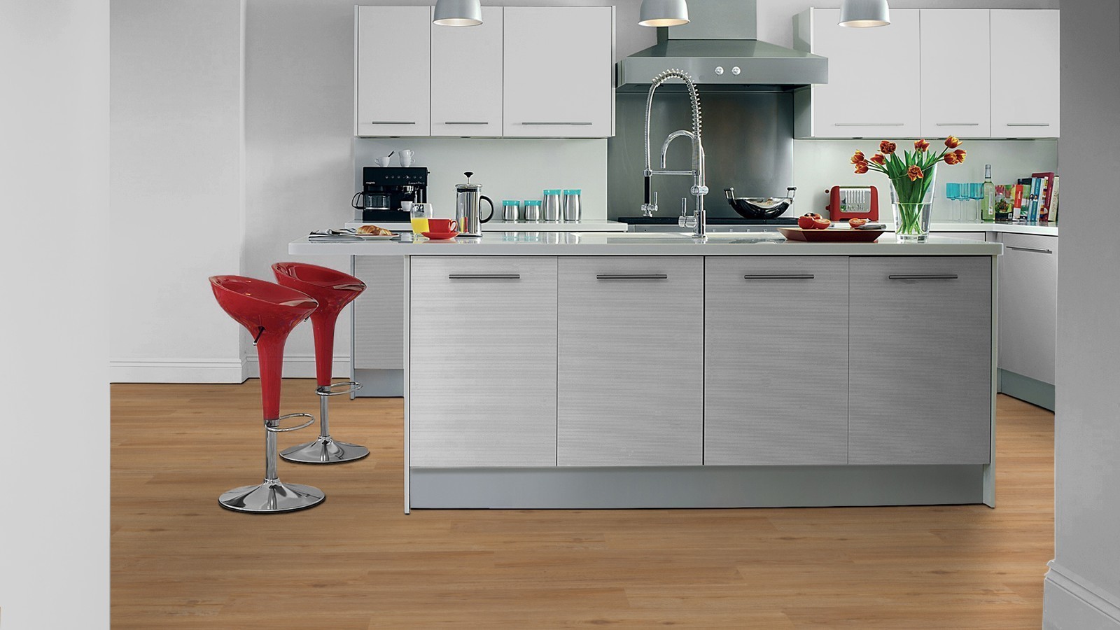 Tarkett Design Flooring iD Essential 30 Light brown Soft Oak Plank XL