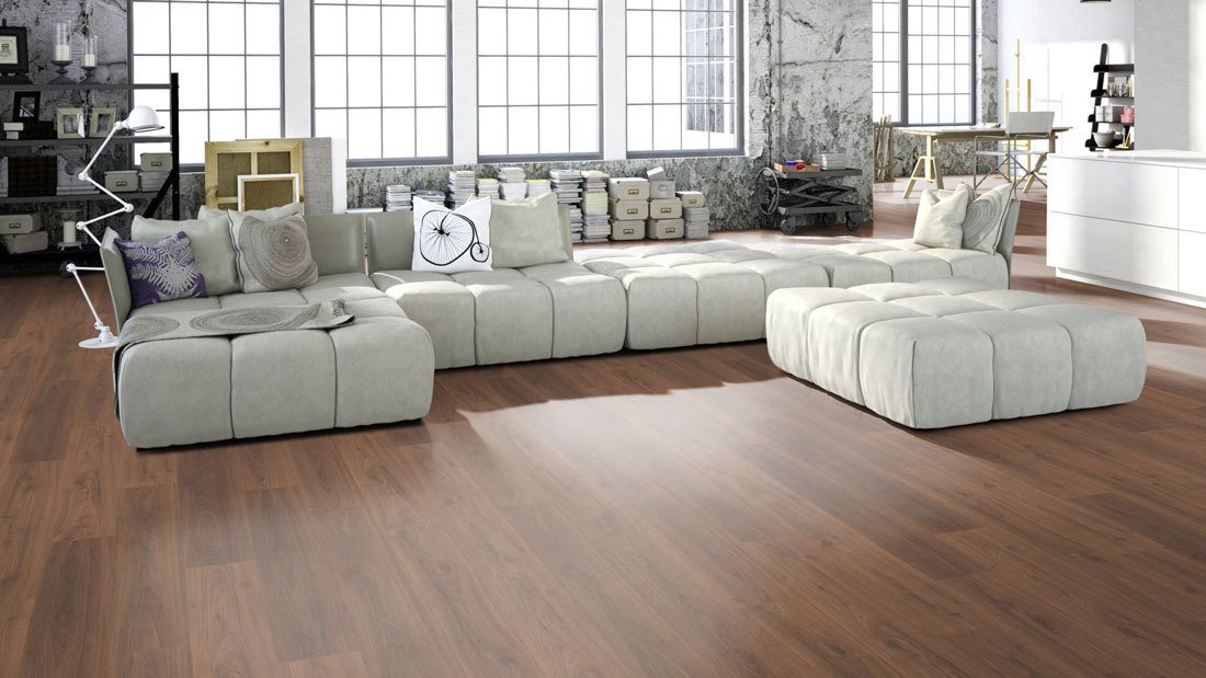 Meister Laminate Micala LC 200 Amore walnut 6389 1-strip plank