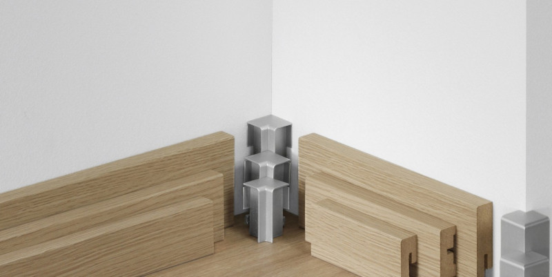 Parador Universal internal corners type 2 for skirting board SL 3/6/18 Alu look main product photo