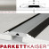 Brebo threshold profile with anti-slip insert A10 Rubber Black Inox Stainless Steel Aluminum 270cm