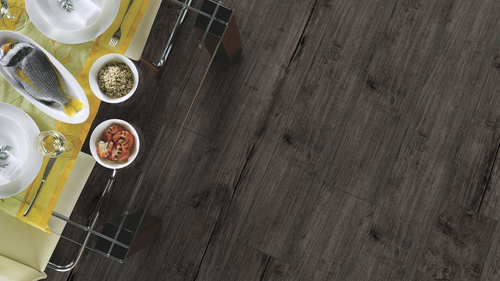 Stratifié Select Teck Nostalgique Graphite D4171 1 frise 4V Largeur 193mm