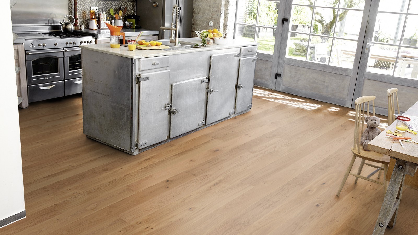 Tarkett Parquet Pure Rustic Chêne 1 frise XL M2V Proteco Huile Hardwax, brossé