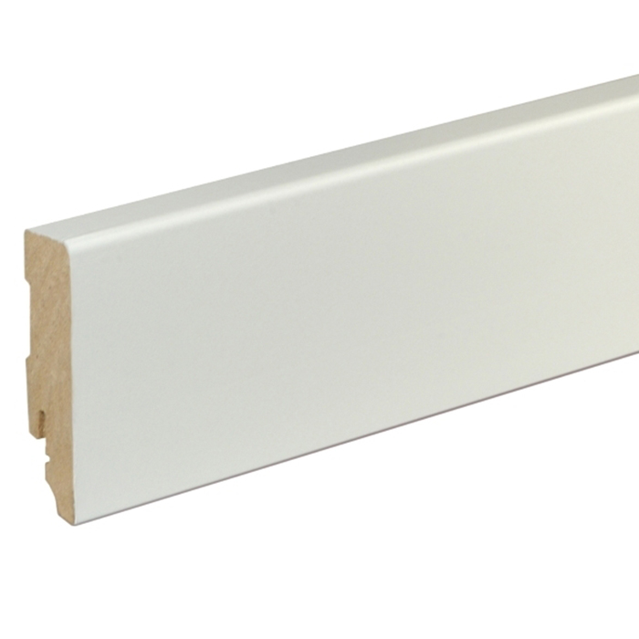 Brebo Plinthe blanche élégante de 7 cm verni main product photo