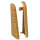 Brebo end pieces left and right oak/teak 58x20mm