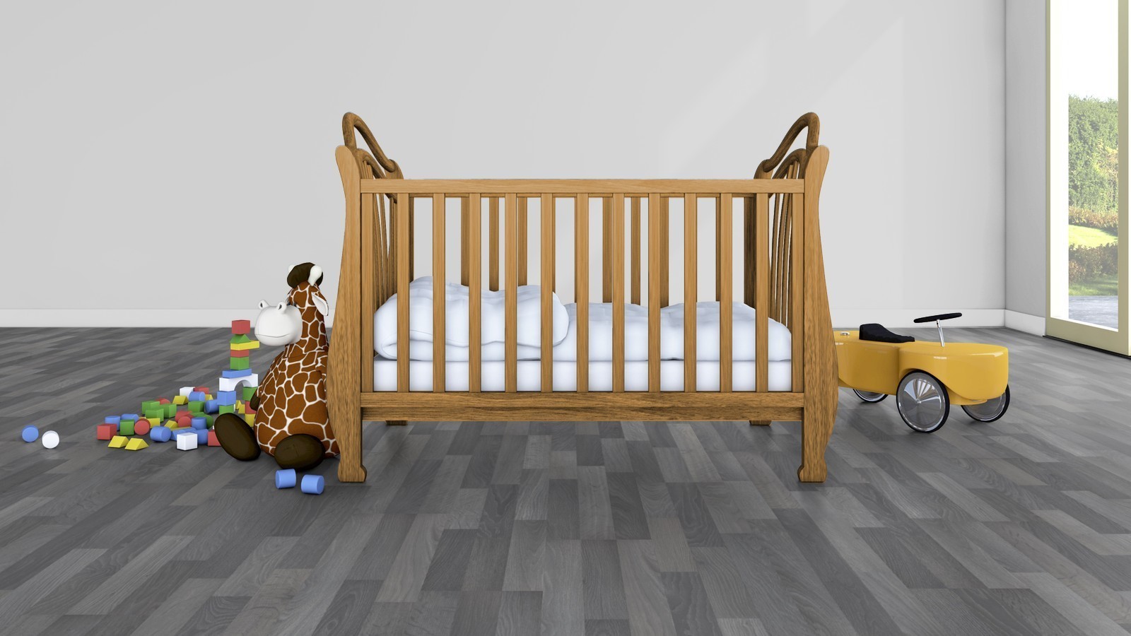 Tarkett Laminate Flooring Woodstock 832 Oak Pepper grey 3-plank block