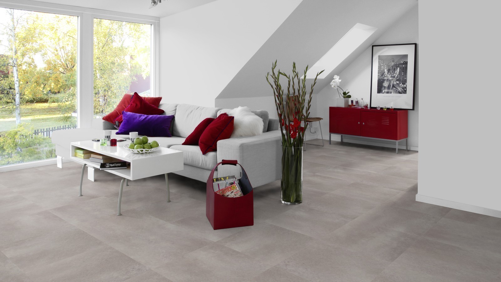 Tarkett Vinylboden Starfloor Ceramic Grey Venezia Fliese