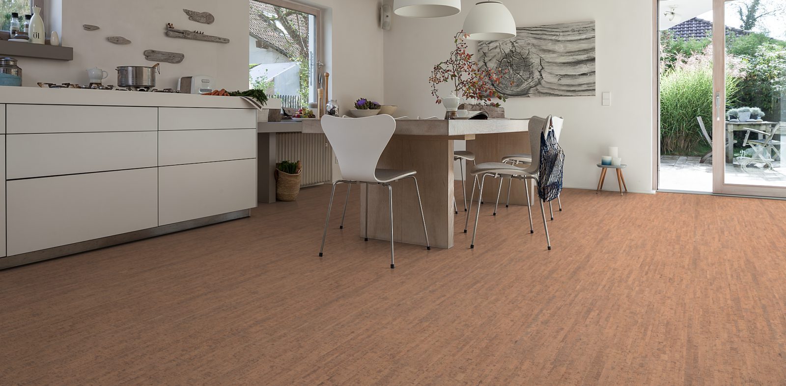 HARO Korkboden CORKETT Arcos Antikweiß permaDur Top Connect